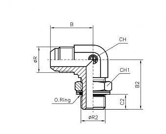 TN514-JIC 9/16"-R1/4"