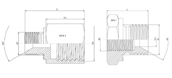 Тройник BSP 1/4"-3/8"-1/4" (Ш-Ш-Ш)